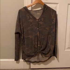 camo hoodie type shirt